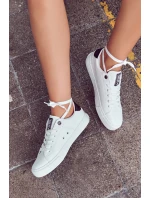 Kožené tenisky Big Star model 21580472 bílé a Černá - Big Star Shoes Kožené tenisky Big Star model 21580472 bílé a Černá - Big Star Shoes