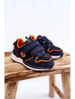 Dětská sportovní obuv na suchý zip Memory Foam System Big Star model 21599209 Námořnická modrá - Big Star Shoes