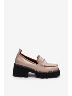 Dámské kožené mokasíny D&A model 21636749 béžové - S.Barski