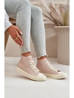 Dámské Tenisky Zateplené Z Eko Kůže Růžové Big Star model 21669440 - Big Star Shoes