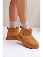 Nízké dámské sněhule na platformě s podšívkou Camel model 21673113 - EVENTO