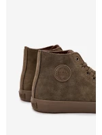 Pánské Zateplené Tenisky Z Eko Kůže Big Star model 21706226 HIPOLY SYSTEM Khaki - Big Star Shoes Pánské Zateplené Tenisky Z Eko Kůže Big Star model 21706226 HIPOLY SYSTEM Khaki - Big Star Shoes