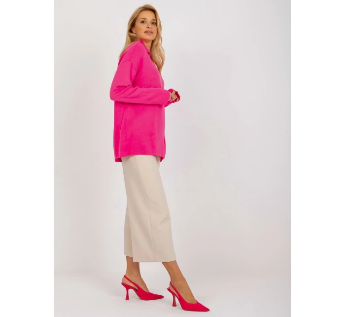 Dámsky sveter LC SW 2261 .00P fluo ružová - FPrice