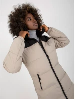 Dámska bunda NM KR D2 3827 62 šedá čierna