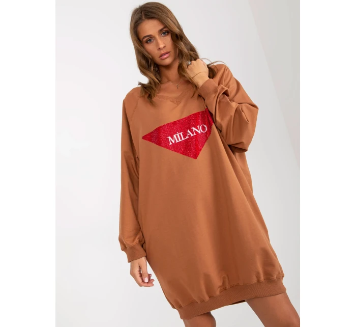 Mikina VI BL 3113.73P svetlo hnedá Mikina VI BL 3113.73P svetlo hnedá