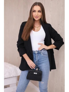 Sako s klopami elegantní černé