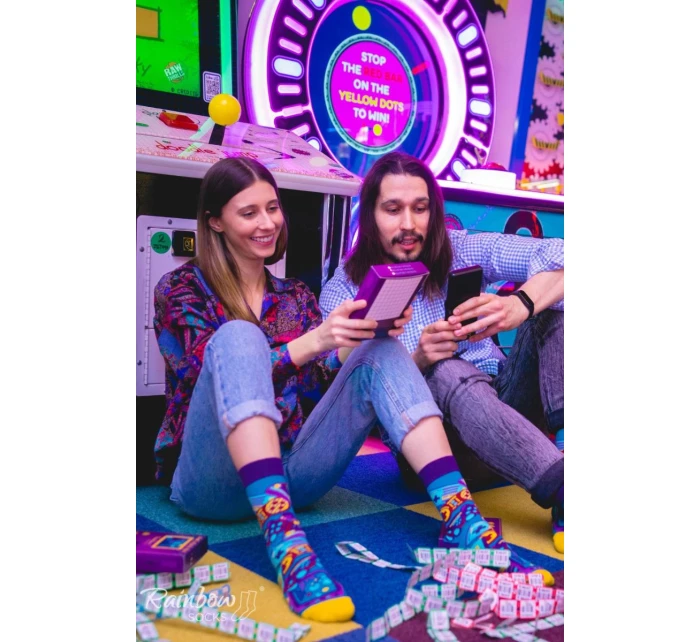 Duhové ponožky pro  2 páry model 21606825 - ZOOKSY/RAINBOW SOCKS