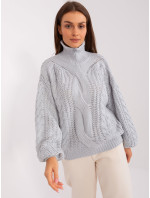 Sweter AT SW 2350.91P szary