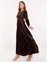 Šaty IT SK 16919.04P tmavohnedé