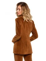 Zamatové sako s gombíkom M643 - Moe Zamatové sako s gombíkom M643 - Moe