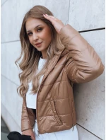 Dámská krátká prošívaná bunda SPORT zlatá Dstreet model 21970015 - FashionStreet