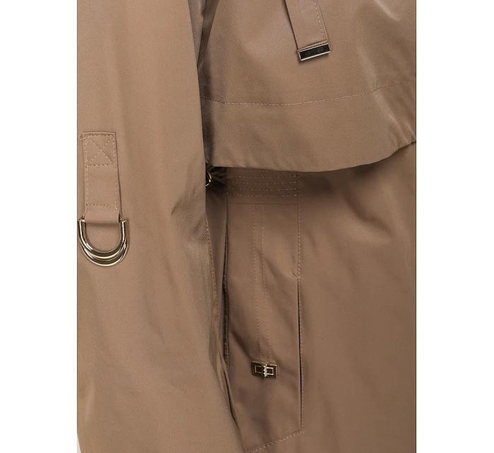 Dámská přechodná bunda parka tmavě béžová Dstreet model 21995970 - FashionStreet