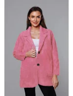 Krátky vlnený prehoz cez oblečenie typu alpaka v lososovej farbe (7108-1) Krátky vlnený prehoz cez oblečenie typu alpaka v lososovej farbe (7108-1)