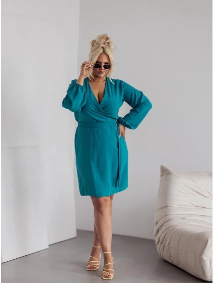 Elegantní  šaty v mořské barvě model 19764276 - Moon