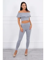 Sada s volánkem šedá Sada s volánkem šedá