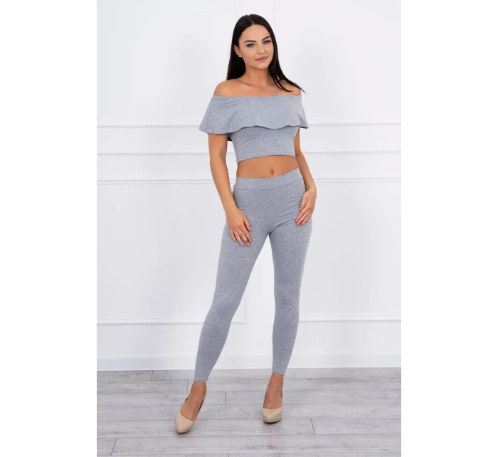 Sada s volánkem šedá Sada s volánkem šedá