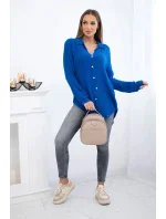 Bavlněná mušelínová košile chrpově modrá Bavlněná mušelínová košile chrpově modrá