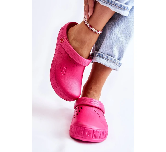 Dámské světlé pantofle Big Star model 21593831 fuchsie - Big Star Shoes