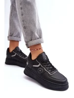 Damskie Buty Sportowe Sneakersy Big Star MM274232 Czarne Damskie Buty Sportowe Sneakersy Big Star MM274232 Czarne