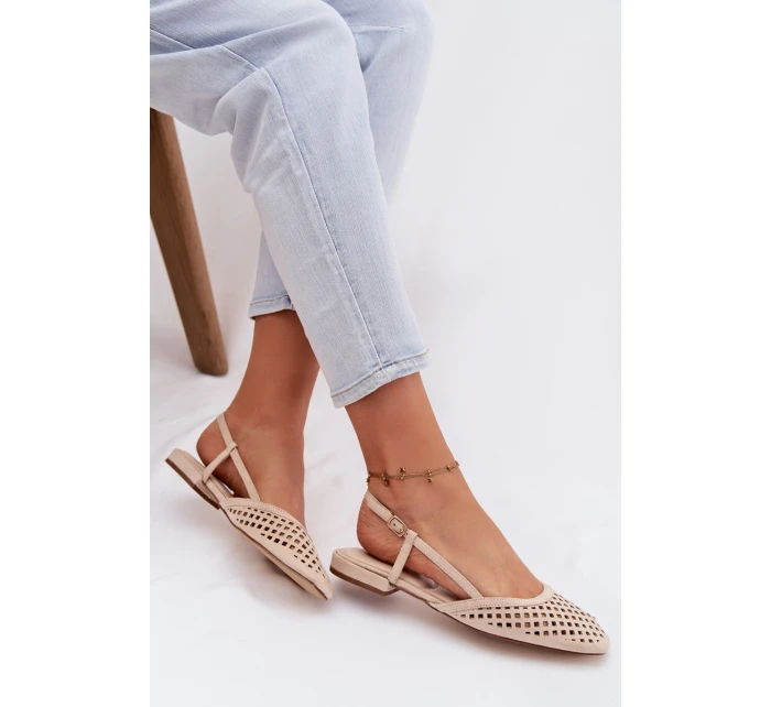 baleríny béžové Eko semiš model 21937754 - Boto