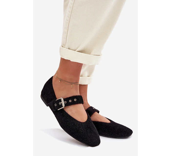 Dámské baleríny s páskem Černé Pamira Dámské baleríny s páskem Černé Pamira