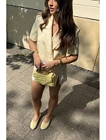 Balerínky z imitácie semišu Žltá Camdena