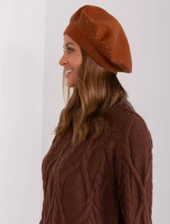 Czapka AT CZ model 18997495 jasny brązowy - FPrice