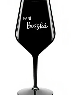 GOD'S LADY - čierny nerozbitný pohár na víno 470 ml