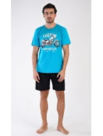 Pánske pyžamové šortky Motocykel