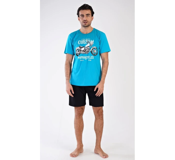 Pánske pyžamové šortky Motocykel