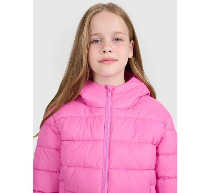 Dívčí péřová bunda se syntetickou výplní model 21814855 - 4F Dívčí péřová bunda se syntetickou výplní model 21814855 - 4F