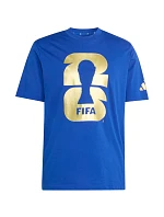 Pánské tričko adidas FIFA World Cup 26 Official Emblem modré KB3705 pánské