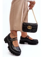 Damskie Półbuty Na Niskim Obcasie Czarne Saviwa Damskie Półbuty Na Niskim Obcasie Czarne Saviwa