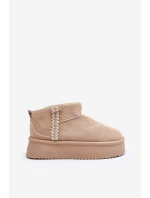 Sněhule na platformě s vzorem béžové model 21645932 - Boto