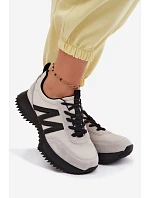 Semišové Dámské Tenisky Na Platformě Vinceza 41521 Šedé