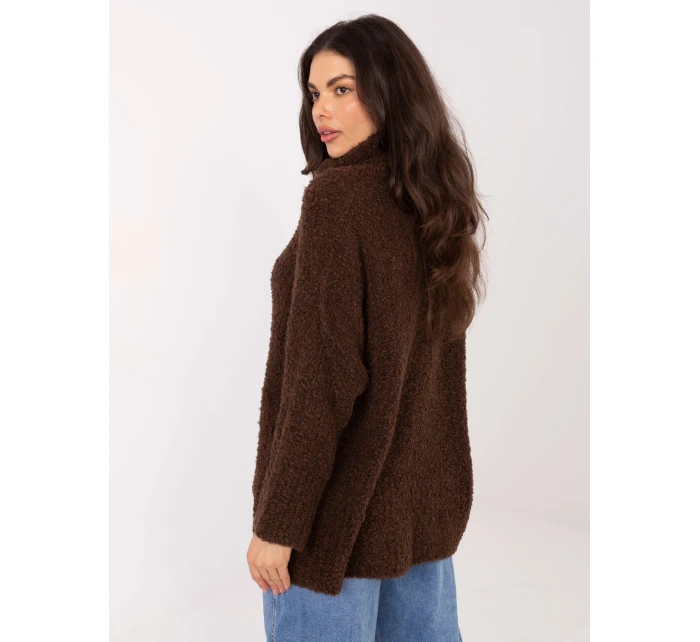 Jumper CH SW 72993.25 tmavohnedý