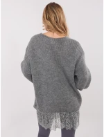 Sweter IN SW model 21782305 ciemny szary - FPrice