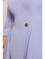 model 20970643 Přiléhavé mini šaty světle modré - Moe