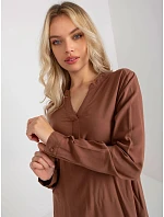 Blúzka D73761M11081A hnedá - FPrice Blúzka D73761M11081A hnedá - FPrice