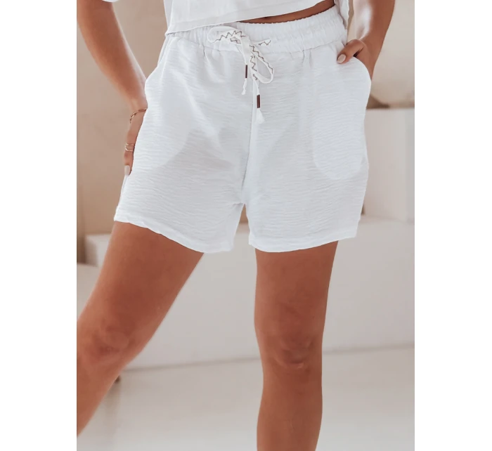 Dámske šortky NOT TOMORROW white Dstreet SY0450