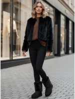 Dámske čierne semišové snežnice FashionStreet ZY1279