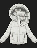 Dámska prechodná bunda oversize S'West broken white (B2003-26)