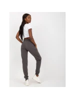 Tmavě šedé melanžové základní tepláky model 21462239 - BASIC FEEL GOOD