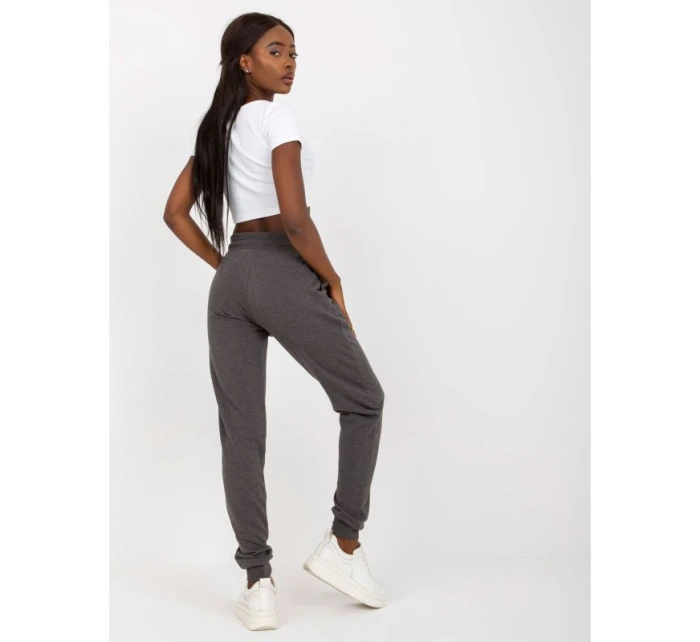 Tmavě šedé melanžové základní tepláky model 21462239 - BASIC FEEL GOOD