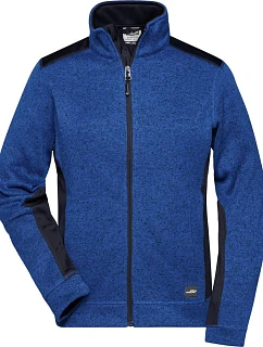 Daiber JN 861 Dámska pracovná pletená fleecová bunda – Strong 02.0861 royal melange/navy