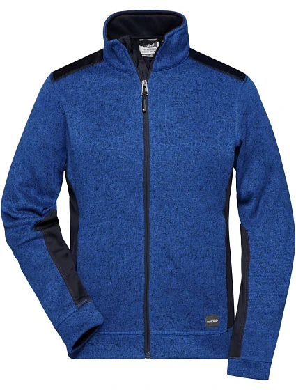 Daiber JN 861 Dámska pracovná pletená fleecová bunda – Strong 02.0861 royal melange/navy Daiber JN 861 Dámska pracovná pletená fleecová bunda – Strong 02.0861 royal melange/navy