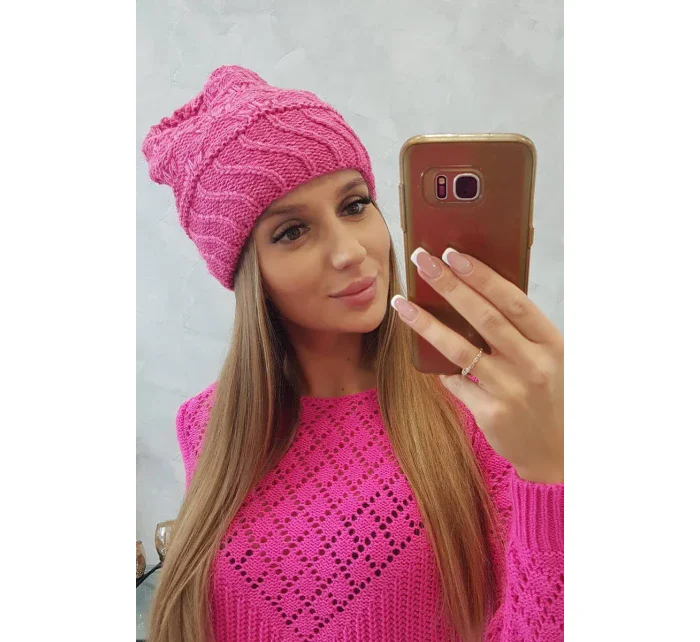 Dámska čiapka Dagmara K332 pink