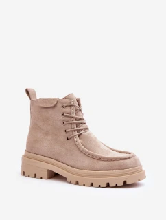 Dámské Boty Na Zip Bežové model 21636271 - Boto