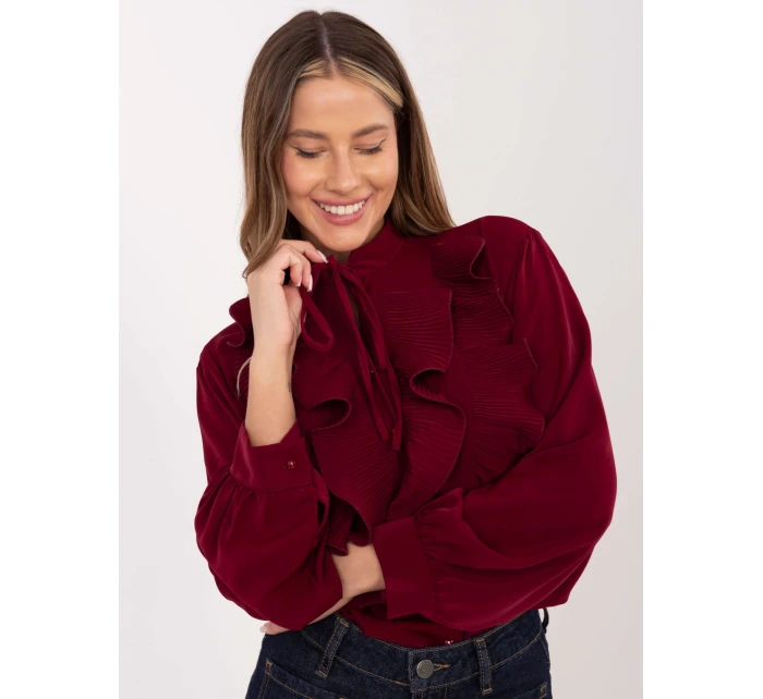 IT košeľa KS 29033.87 bordová