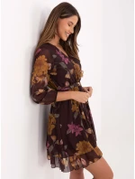 Sukienka IT SK model 21488906 brązowy - FPrice Sukienka IT SK model 21488906 brązowy - FPrice